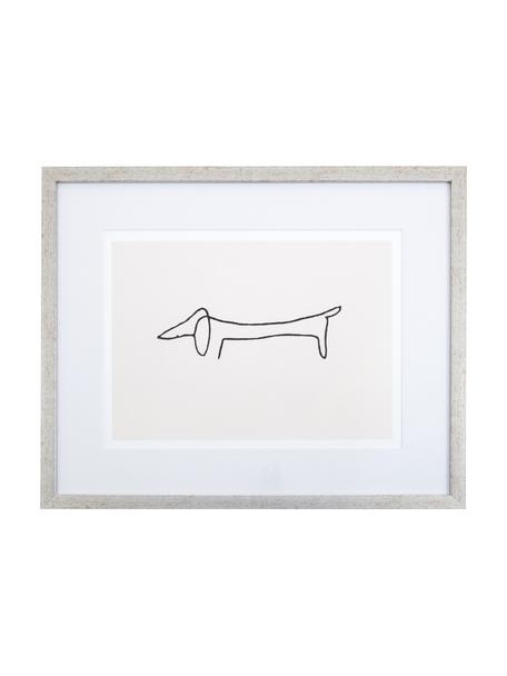 Lámina decorativa Picasso´s Dackel, Negro, blanco, An 50 x Al 40 cm