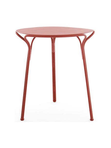 Table de jardin ronde, Ø 65 cm, Hiray, Acier galvanisé, laqué, Rouille, Ø 65 x haut. 72 cm