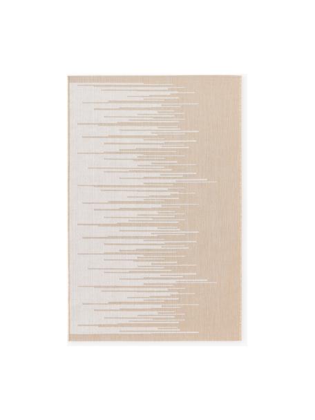 Tappeto da interno-esterno con motivo grafico Praiano, Beige, bianco, Larg. 120 x Lung. 180 cm (taglia S)