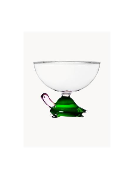 Copa de cóctel artesanal Animal Farm, Vidrio de borosilicato, Transparente, verde claro, Ancho 160 cm, Largo 50 cm