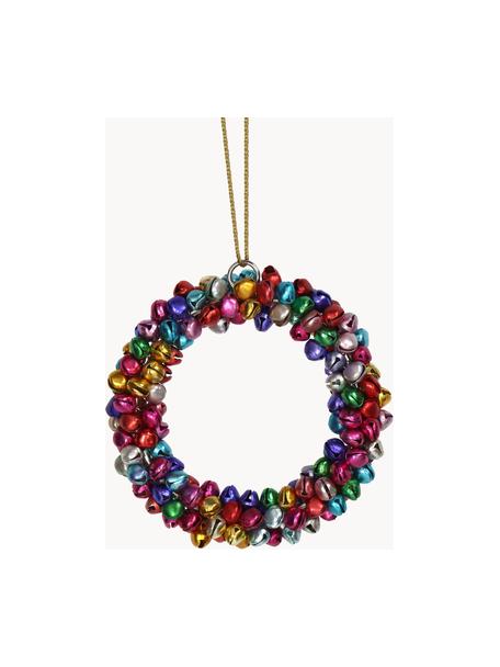 Corona navideña Wreath, Metal recubierto, Multicolor, Ø 9 cm
