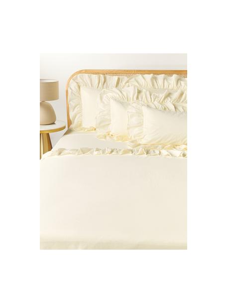 Lenzuolo in cotone Louane, 100% cotone

Il materiale utilizzato in questo prodotto è testato per le sostanze nocive e certificato secondo lo STANDARD 100 by OEKO-TEX®, 4265CIT, CITEVE., Giallo, Larg. 180 x Lung. 280 cm