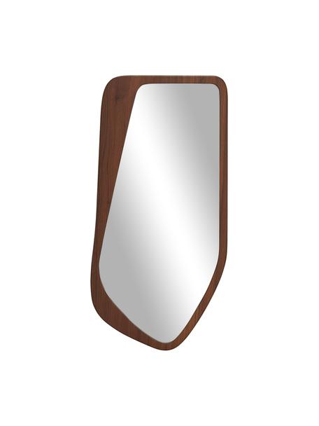 Specchio da parete May, Cornice: effetto legno, Retro: pannello di fibra a media, Superficie dello specchio: lastra di vetro, Legno scuro, marrone, Larg. 37 x Alt. 75 cm