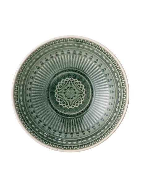 Handgemaakte schaal Rani in Marokkaanse stijl, Ø 18 cm, Keramiek, Groen, Ø 18 cm