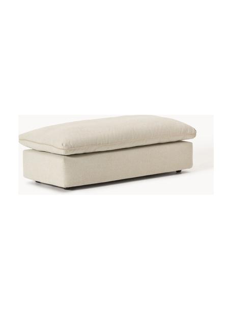 Pouf XL Felix, Tissu beige clair, larg. 140 x prof. 60 cm