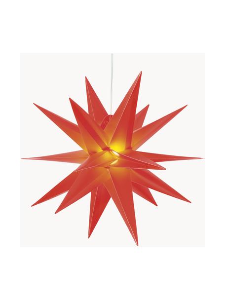 Lampa LED w kształcie gwiazdy z wtyczką Zing, Czerwony, S 40 x W 40 cm