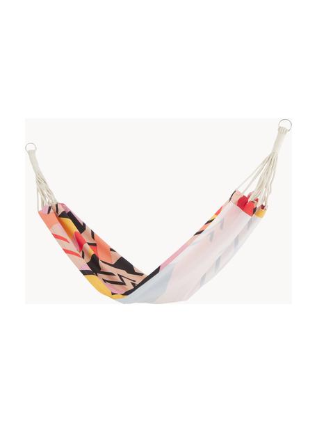 Hangmat Arti met gekleurd patroon, Polyester, Roze, oranje, rood, zwart, B 80 x L 180 cm