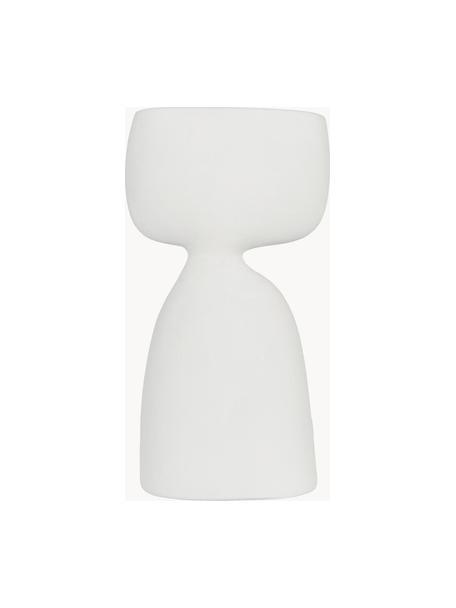Vase décoratif artisanal Siv, haut. 30 cm, Terracotta, Blanc, larg. 15 x haut. 30 cm
