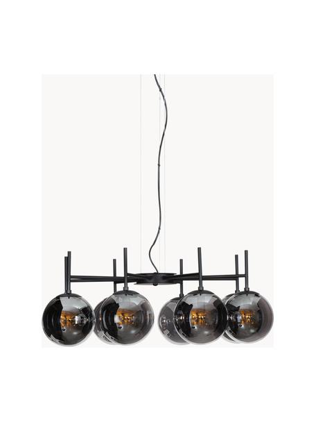 Hanglamp Boyle met glazen bollen, Zwart, Ø 83 x H 32 cm
