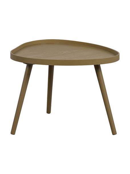 Tavolino in legno dalla forma organica Mae, Gambe: legno di pino rivestito, Marrone, Larg. 61 x Alt. 40 cm