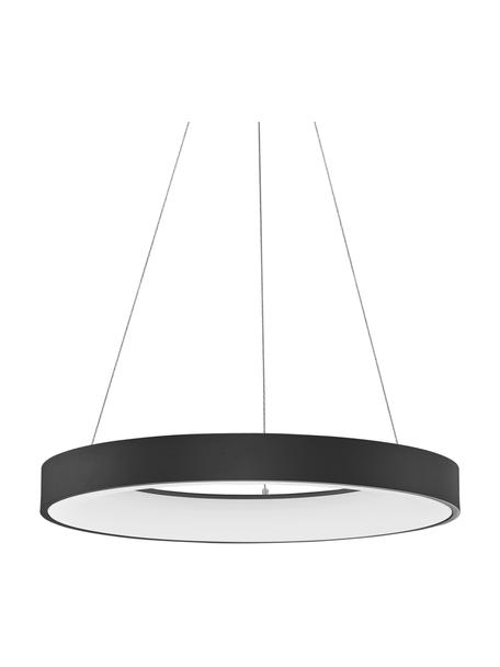 Stmievateľná závesná LED lampa Rando, Čierna, Ø 60 x V 6 cm