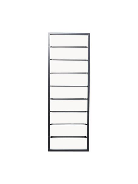 Závesný stojan na víno Bistro, na 8 fliaš, Oceľ s práškovým náterom, Čierna, Š 42 x V 120 cm