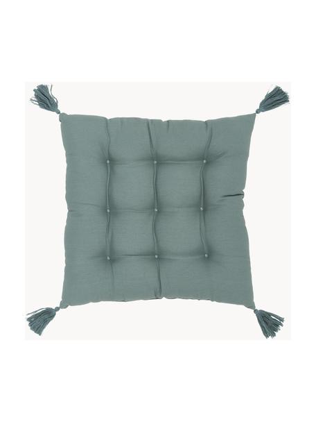Poduszka na krzesło z chwostami Ava, Zielony, S 40 x D 40 cm