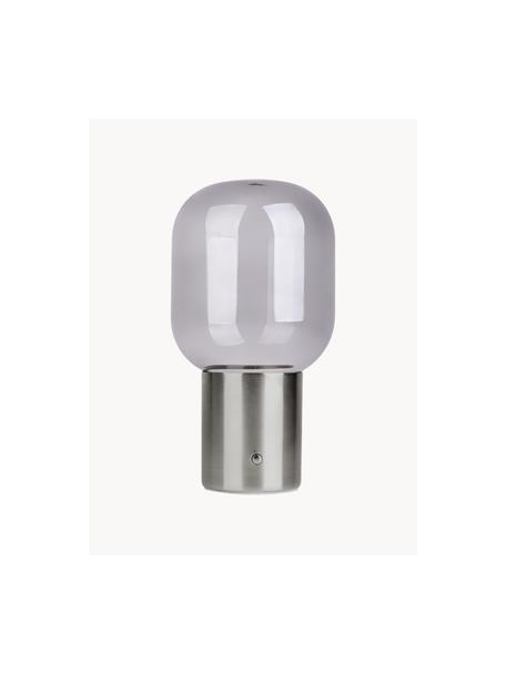 Petite lampe à poser LED Albero, Argenté, gris clair, Ø 13 x haut. 25 cm