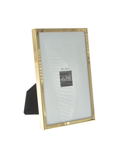 Bilderrahmen Fine, Rahmen: Metall, beschichtet, Rückseite: Mitteldichte Holzfaserpla, Goldfarben, 10 x 15 cm