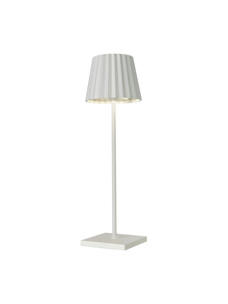 Prenosná stmievateľná stolová lampa do exteriéru Trellia, Biela, Ø 12 x V 38 cm