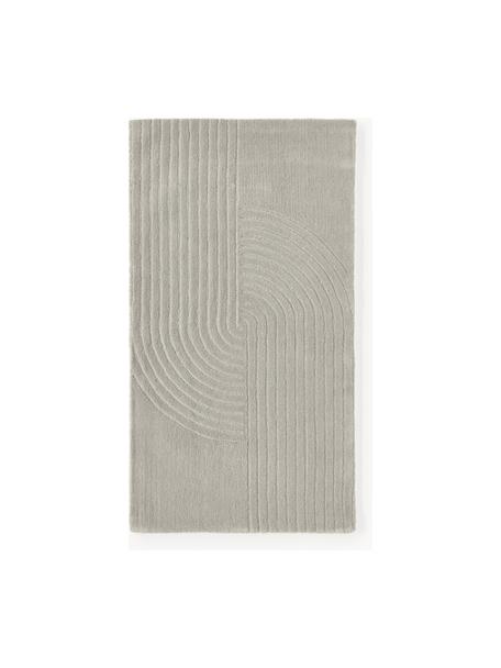 Tapis en laine tufté main Mason, Gris clair, larg. 80 x long. 150 cm (taille XS)