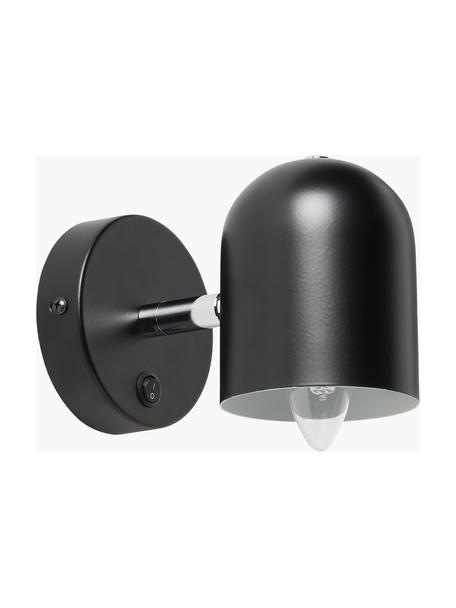 Verstellbare Wandleuchte Almo, Lampenschirm: Metall, pulverbeschichtet, Schwarz, Ø 10 x H 17 cm