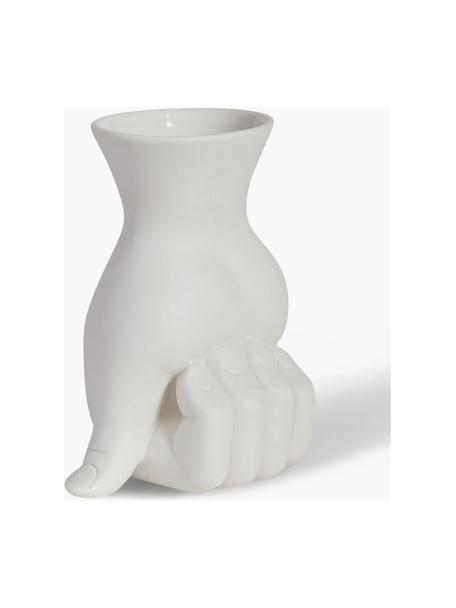 Petit vase en porcelaine Marcel, Porcelaine, Blanc, larg. 11 x haut. 15 cm