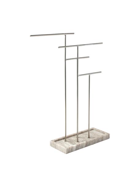 Stojan na bižutériu z mramoru Terri, Béžová mramorová, odtiene striebornej, Š 33 x V 43 cm