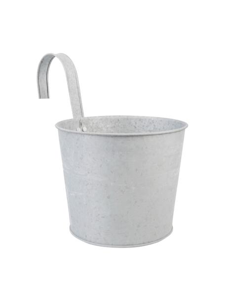 Portavaso con gancio Clara, Metallo zincato, Grigio, Larg. 28 x Alt. 25 cm