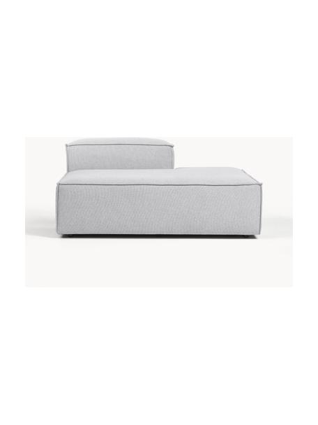 Szezlong modułowy Lennon, Tapicerka: 100% poliester Dzięki tka, Stelaż: lite drewno, sklejka, Nogi: tworzywo sztuczne, Szara tkanina, S 150 x G 123 cm, oparcie prawostronne