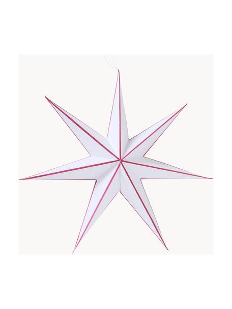 Étoile de Noël à suspendre Favola, Papier, Blanc, rouge, Ø 40 x haut. 40 cm