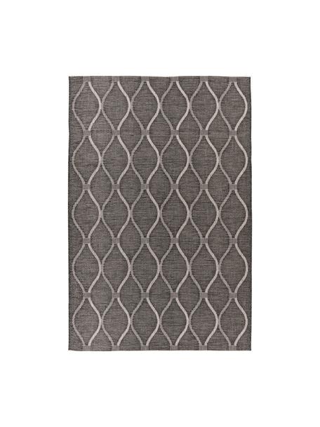 In- & outdoor vloerkleed Nordic met grafisch patroon, 100% polypropyleen, Taupe, gebroken wit, B 120 x L 170 cm (maat S)