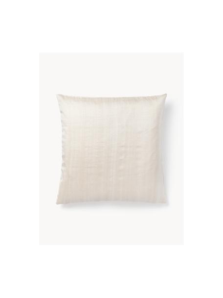 Kissenhülle Aryane aus Seide, Vorderseite: 100 % Seide, Rückseite: 100% Baumwolle, Cremeweiss, B 45 x L 45 cm