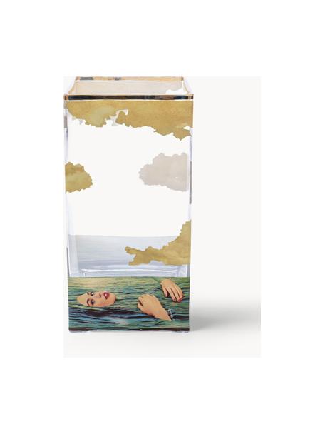 Glas-Vase Sea Girl, H 30 cm, Vase: Glas, Rand: Gold, Sea Girl, B 15 x H 30 cm