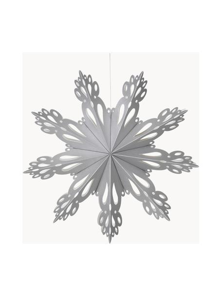 Adorno para colgar copo de nieve Snowflake, Papel, Plateado, Ø 30 cm