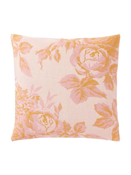 Poszewka na poduszkę z bawełny Breight, 100% bawełna, Blady różowy, pomarańczowy, beżowy, S 50 x D 50 cm