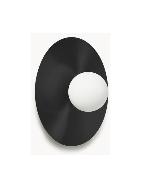 Lampada da parete e soffitto Starling, Paralume: vetro opale, Nero, bianco, Ø 33 x Prof. 14 cm