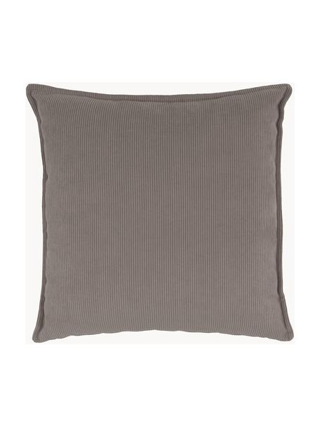 Sofa-Kissen Lennon aus Cord, Bezug: Cord (92 % Polyester, 8 %, Cord Taupe, B 60 x T  cm