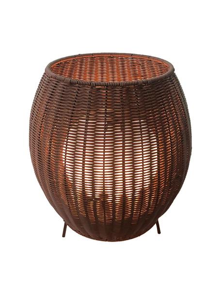 Mobilna lampa zewnętrzna LED z funkcją przyciemniania Cocoon, Brązowy, biały, Ø 38 x W 44 cm