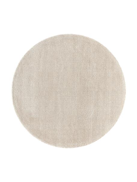 Ručně tkaný kulatý koberec s nízkým vlasem Ainsley, 60 % polyester, certifikace GRS
40 % vlna, Béžová, Ø 120 cm (velikost S)