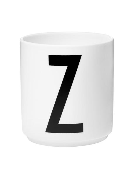 Dizajnový hrnček s písmenami Personal (varianty od A po Z), Fine Bone China (porcelán)
Mäkký porcelán, ktorý sa vyznačuje predovšetkým žiarivým, priehľadným leskom, Biela, čierna, Hrnček Z, 250 ml