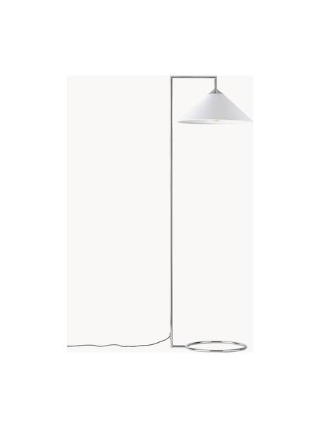 Lampa na čtení Iris, Bílá, stříbrná, V 160 cm