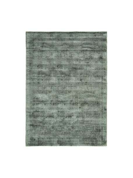 Ręcznie tkany dywan z wiskozy Jane, Odcienie zielonego, S 80 x D 150 cm (Rozmiar XS)