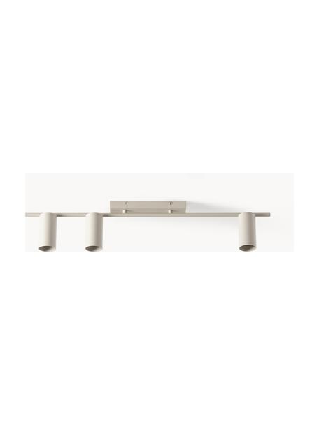 Grand spot plafond Cassandra, Beige, mat, larg. 80 x haut. 16 cm