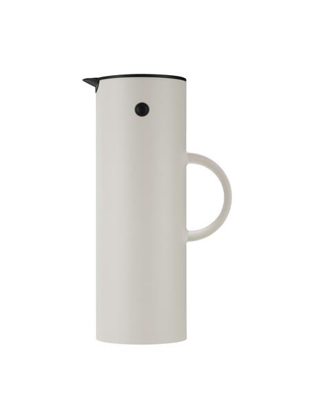 Pichet isotherme EM77, 1 L, Plastique ABS avec partie intérieure en verre, Beige clair, mat, 1 L