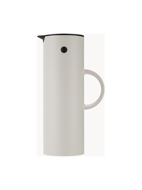 Isolierkanne EM77, 1 L, ABS-Kunststoff mit Glaseinsatz, Hellbeige, matt, 1 L