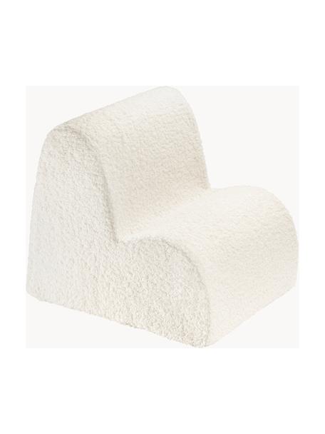 Teddy-Kindersessel Cloud, Bezug: Teddy (100 % Polyester), Teddy Off White, B 50 x H 50 cm