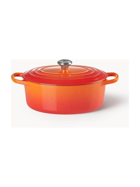 Cocotte ronde en fonte Signature Collection, Orangé, larg. 35 x prof. 22 cm