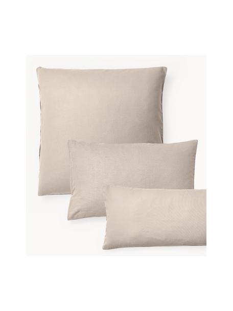 Funda de almohada de franela Biba, Beige, An 50 x L 70 cm