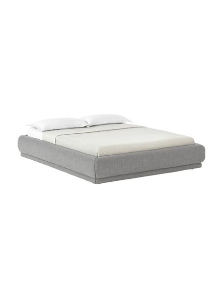 Polsterbett Blair mit Stauraum, Bezug: Webstoff (90% Polyester, , Korpus: Eukalyptus-Schichtholz un, Webstoff Grau, B 140 x L 200 cm