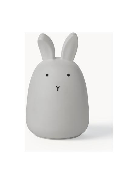 LED dekorace Winston Rabbit, 100 % silikon, Světle šedá, Ø 11 cm, V 14 cm