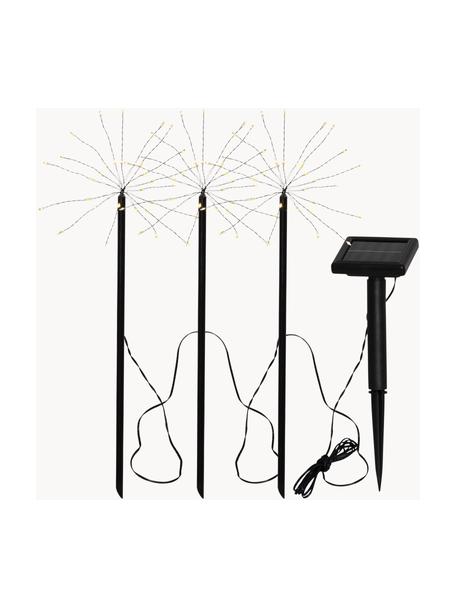 Luces de suelo solar Firework, Cable: plástico, Transparente, negro, L 300 cm