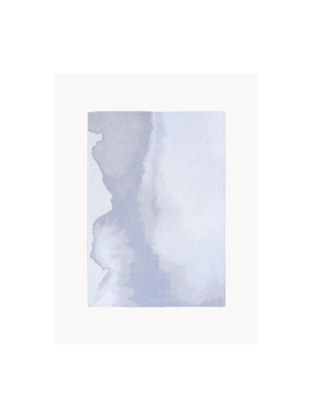 Tapis avec motif abstrait Iode, 100 % polyester, Tons bleu ciel, larg. 140 x long. 200 cm (taille S)