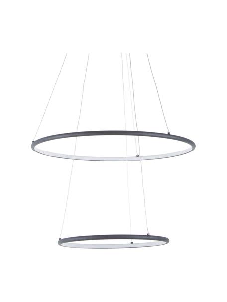Große LED-Pendelleuchte Orion, Lampenschirm: Metall, beschichtet, Baldachin: Metall, beschichtet, Schwarz, Ø 60 x H 50 cm